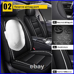 Car 5 Seat Cover Full Set Faux Leather For Nissan Rogue 2008-2013 (4-Door)