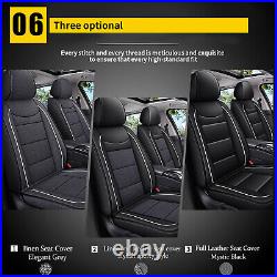 Car 5 Seat Cover Full Set Faux Leather For Nissan Rogue 2008-2013 (4-Door)