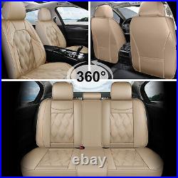 Car 5-Seat Cover Full set Faux Leather Protector Pad For Volvo XC90 2003-2014