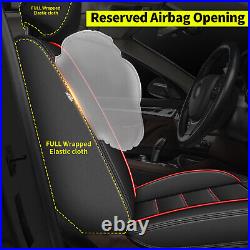 Car 5 Seat Covers Faux Leather For Honda Accord 2007-2017 Full Set Protector