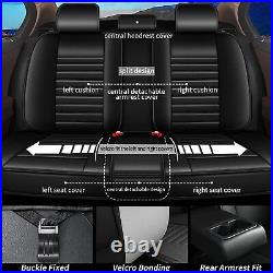 Car 5-Seat Covers Faux Leather Front Rear Full Set For Honda HR-V HRV 2016-2024