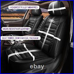 Car 5-Seat Covers Faux Leather Front + Rear Full Set For Toyota RAV4 2013-2018