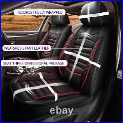 Car 5-Seat Covers Faux Leather Full Set For Honda Accord 2007-2017 Sedan 4-Door