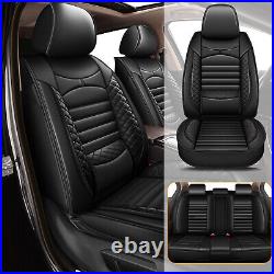 Car 5-Seat Covers Faux Leather Full Set For Honda Civic 2012-2015 EX EX-L Sedan