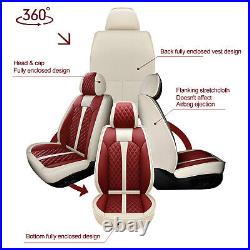 Car 5 Seat Covers For Chevrolet Impala 2005-2020 Leather Front Rear Full Set
