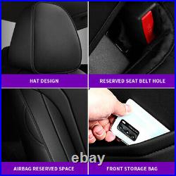 Car 5-Seat Covers For Hyundai Elantra 2021-2023 Front Rear Back Full Set Leather