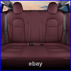 Car 5-Seat Covers For Tesla Model Y 2023-2024 Full Set Seat Cushion Waterproof