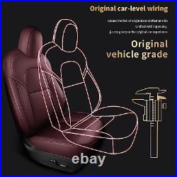 Car 5-Seat Covers For Tesla Model Y 2023-2024 Full Set Seat Cushion Waterproof