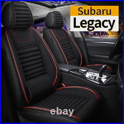 Car 5-Seat Covers Front & Rear Full Set Leather For Subaru Legacy 2008-2022