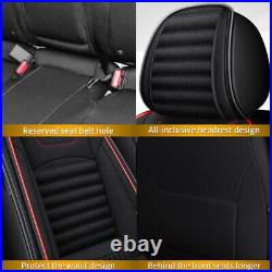 Car 5-Seat Covers Front & Rear Full Set Leather For Subaru Legacy 2008-2022