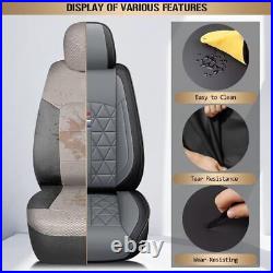 Car 5-Seat Covers Full Set Faux Leather Cushion Pad For Ford Taurus 2002-2019