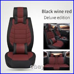 Car 5 Seat Covers Full Set For Infiniti Q50 2014-2022 Leather Front&Rear Cushion