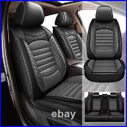 Car 5-Seat Covers Full Set PU Leather Protector For Nissan Frontier 2009-2024