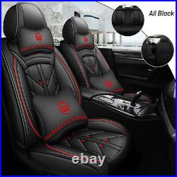 Car 5 Seat Covers Full Set Waterproof PU Leather Fit for Chevrolet Auto Sedan