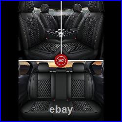 Car 5 Seat Covers Full-Surround Full Set For 2013-2019 Cadillac ATS PU Leather