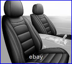 Car 5-Seat Protector Covers PU Leather For Chevrolet Silverado 1500 2007-2023