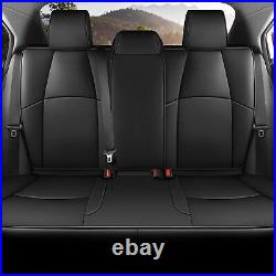 Car Cover Black 5-Seats Full Set Leather Fit For Toyota Corolla 2020-2024 XSE