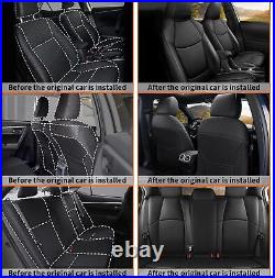 Car Cover Black 5-Seats Full Set Leather Fit For Toyota Corolla 2020-2024 XSE