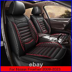 Car Faux Leather Seat Covers For Nissan Frontier 2009-2023 Cushion Full Set Pad