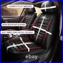 Car Faux Leather Seat Covers For Nissan Frontier 2009-2023 Cushion Full Set Pad