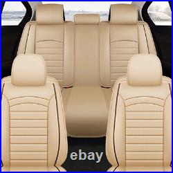 Car Front Rear 5-Seat Covers for Volvo S60 XC90 2001-2020 Waterproof PU Leather