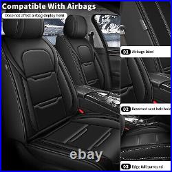 Car Front & Rear Car 2/5Seat Covers PU Leather For Mitsubishi Mirage 2015-2024
