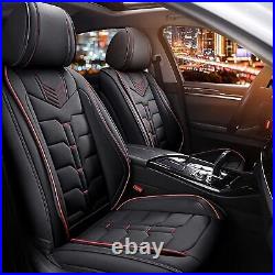 Car Front&Rear Cushion Car 2/5Seat Covers PU Leather For Nissan Rogue 2010-2024