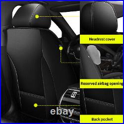 Car Front Rear Seat Cover Full Set PU Leather Pad For NISSAN MURANO 2011-2024