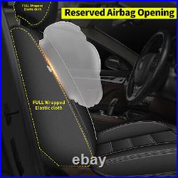 Car Front Rear Seat Cover Full Set PU Leather Pad For NISSAN MURANO 2011-2024