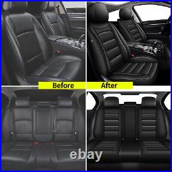 Car Front Rear Seat Cover Full Set PU Leather Pad For NISSAN MURANO 2011-2024