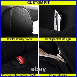 Car Front Rear Seat Cover Full Set PU Leather Pad For NISSAN MURANO 2011-2024