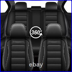 Car Front Rear Seat Cover Full Set PU Leather Pad For NISSAN MURANO 2011-2024