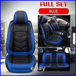 Car Full Seat Covers 5 Set Waterproof Leather Universal for Auto Sedan SUV Truck
