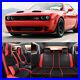 Car Full Set 5 Seat Covers Front & Rear Cushion For Dodge Challenger SRT Hellcat