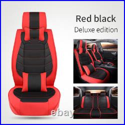 Car Full Set 5 Seat Covers Front & Rear Cushion For Dodge Challenger SRT Hellcat