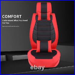 Car Full Set 5 Seat Covers Front & Rear Cushion For Dodge Challenger SRT Hellcat