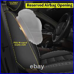 Car Seat Cover 5 Seats Luxury Full Set PU Leather For Honda HR-V 2016-2023