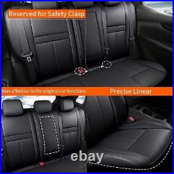 Car Seat Cover Black Full Set Waterproof 5-Seat New For Nissan Murano 2015-2024