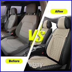 Car Seat Cover For 2007-2023 Hyundai Tucson Front Rear Full Set Faux Leather