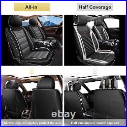 Car Seat Cover For Toyota Tacoma Crew Cab 4-Door 2007-2023 Full Set Faux Leather