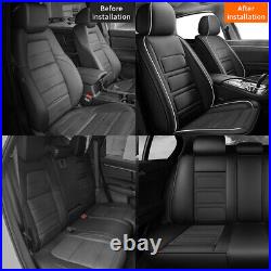 Car Seat Cover For Volkswagen Atlas 2018-2021 Faux Leather Full Set 5 Seats