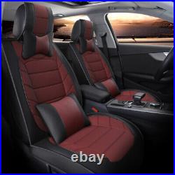 Car Seat Cover Full Set 5-Seat Leather Cushion Custom For Toyota Tundra Crew Cab