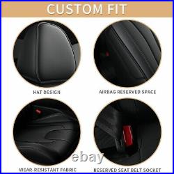 Car Seat Cover Full Set Auto Custom Fit For 2020-23 Hyundai Sonata Faux Leather