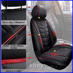 Car Seat Cover Full Set Faux Leather For Toyota Tacoma Crew Cab 4-Door 2007-2023