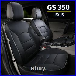 Car Seat Cover Full Set PU Leather 5-Seats Cushion Fit Lexus GS 350 Front&Rear