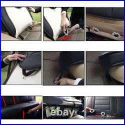 Car Seat Cover Full Set Waterproof Faux Leather Universal For Nissan