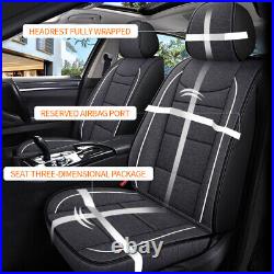 Car Seat Cover Full Set Waterproof Leather Auto Sedan For Honda CR-V 2007-2019