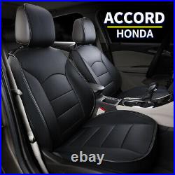 Car Seat Cover Full Set Waterproof Leather Universal Auto Sedan For Honda Accord