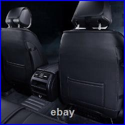 Car Seat Cover Full Set Waterproof PU Leather 5Seats Cushion Fit Hyundai Sonata