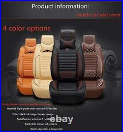 Car Seat Cover Leather For Chevy Silverado GMC Sierra 2007-2022 1500 2500/3500HD
